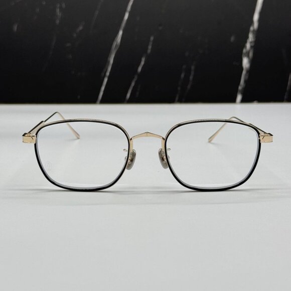 NEW CT0260O 005 CARTIER GOLD/BLACK UNISEX CARTIER EYEGLASSES - Picture 4 of 11